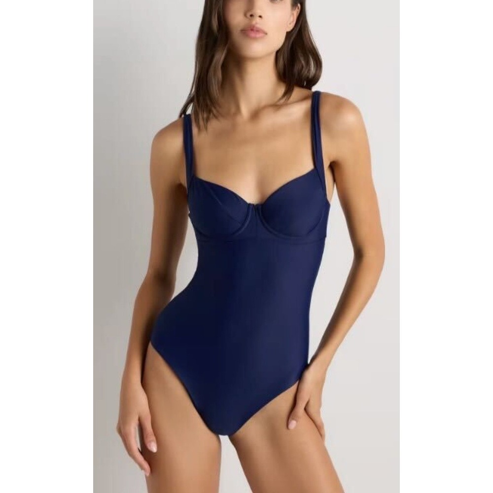 NWT Quince Italian Underwire One-Piece Swimsuit Sz Small